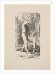 Woodcutter Making a Faggot, 1853 by Jacques-Adrien Lavieille