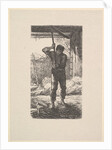 Man Threshing Wheat, 1853 by Jacques-Adrien Lavieille
