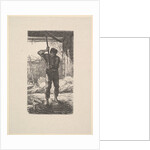 Man Threshing Wheat, 1853 by Jacques-Adrien Lavieille