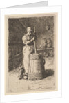 Woman Churning Butter, 1855-56 by Jean Francois Millet