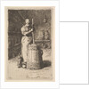 Woman Churning Butter, 1855-56 by Jean Francois Millet