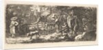 Alms given by a cart driver, 1814 by Johann Christian Erhard