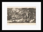 Alms given by a cart driver, 1814 by Johann Christian Erhard