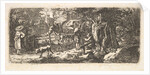 Alms given by a cart driver, 1814 by Johann Christian Erhard