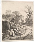 An Old Man Sitting on the Roadside, 1818 by Johann Christian Erhard