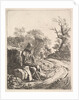 An Old Man Sitting on the Roadside, 1818 by Johann Christian Erhard