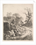 An Old Man Sitting on the Roadside, 1818 by Johann Christian Erhard