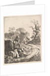 An Old Man Sitting on the Roadside, 1818 by Johann Christian Erhard