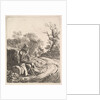 An Old Man Sitting on the Roadside, 1818 by Johann Christian Erhard
