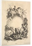 The Forges of Vulcan, from Book of Cartouches, mid-18th century by Johann Georg Hertel