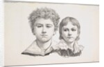 Portrait of the Rabe Children: Hermann, age 14 and Edmond, age 7; verso: proof before corr…, 1822 by Johann Gottfried Schadow