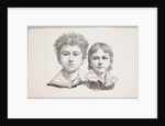 Portrait of the Rabe Children: Hermann, age 14 and Edmond, age 7; verso: proof before corr…, 1822 by Johann Gottfried Schadow