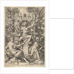 Bacchus, Music, Amor, 1575-1600 by Johann Sadeler I