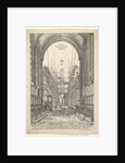 View of the Church of the Franciscans in Nuremberg under Reconstruction, from the series V… by Johann Ulrich Kraus