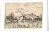 Farms, cattle with herdsmen and milkmaids in the foreground from Multifariarum casularu…, 1559-61 by Johannes van Doetecum I