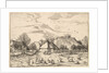 Farms, cattle with herdsmen and milkmaids in the foreground from Multifariarum casularu…, 1559-61 by Johannes van Doetecum I
