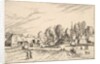 Country Village with Church Tower from Multifariarum casularum ruriumque lineamenta cur…, 1559-61 by Johannes van Doetecum I