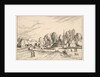 Country Village with Church Tower from Multifariarum casularum ruriumque lineamenta cur…, 1559-61 by Johannes van Doetecum I
