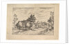 Village Street, hay stacked in front of a farm from Praediorum villarum et rusticar…, ca. 1559-61 by Johannes van Doetecum I