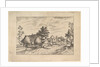 Village Street, hay stacked in front of a farm from Praediorum villarum et rusticar…, ca. 1559-61 by Johannes van Doetecum I