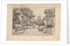 Village Street, cattle, sheep and herdsman in the foreground from Praediorum villar…, ca. 1559-61 by Johannes van Doetecum I