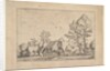 Large Farm with Draw Well from Praediorum villarum et rusticarum casularum icones e…, ca. 1559-61 by Johannes van Doetecum I