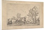 Large Farm with Draw Well from Praediorum villarum et rusticarum casularum icones e…, ca. 1559-61 by Johannes van Doetecum I