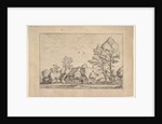 Large Farm with Draw Well from Praediorum villarum et rusticarum casularum icones e…, ca. 1559-61 by Johannes van Doetecum I