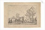 Large Farm with Draw Well from Praediorum villarum et rusticarum casularum icones e…, ca. 1559-61 by Johannes van Doetecum I