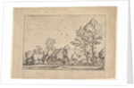 Large Farm with Draw Well from Praediorum villarum et rusticarum casularum icones e…, ca. 1559-61 by Johannes van Doetecum I