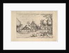 Farmstead, cows and herdsman in the foreground from Praediorum villarum et rusticar…, ca. 1559-61 by Johannes van Doetecum I