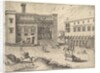 View of the Campidoglio on the Capitoline Hill, with equestrian statue at lower right, fro…, 1562 by Johannes van Doetecum I