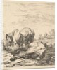 The Two Horses, 17th century by Karel Du Jardin