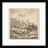 Two dogs sleeping on the ground; a plough, farm equipment, bunches of straw, and a …, ca. 1641-78 by Karel Du Jardin