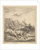 Two dogs sleeping on the ground; a plough, farm equipment, bunches of straw, and a …, ca. 1641-78 by Karel Du Jardin