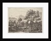 Two men standing ankle-deep in a body of water with a rocky outcrop behind them, to the le…, 1658 by Karel Du Jardin