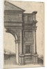 Half of an Arch [Porta Antonae] from the series 'Ruinarum variarum fabricarum delineatione…, 1554 by Lambert Suavius