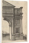Half of an Arch [Porta Antonae] from the series 'Ruinarum variarum fabricarum delineatione…, 1554 by Lambert Suavius