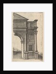 Half of an Arch [Porta Antonae] from the series 'Ruinarum variarum fabricarum delineatione…, 1554 by Lambert Suavius