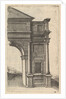 Half of an Arch [Porta Antonae] from the series 'Ruinarum variarum fabricarum delineatione…, 1554 by Lambert Suavius