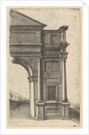 Half of an Arch [Porta Antonae] from the series 'Ruinarum variarum fabricarum delineatione…, 1554 by Lambert Suavius