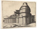 Building [Aerarii Publici Rome] from the series 'Ruinarum variarum fabricarum delineatione…, 1554 by Lambert Suavius