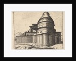 Building [Aerarii Publici Rome] from the series 'Ruinarum variarum fabricarum delineatione…, 1554 by Lambert Suavius