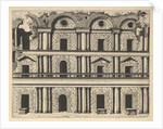 Ruin of a Palace Facade [Palatium M. Agrippa] from the series 'Ruinarum variarum fabricaru…, 1554 by Lambert Suavius