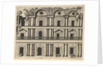 Ruin of a Palace Facade [Palatium M. Agrippa] from the series 'Ruinarum variarum fabricaru…, 1554 by Lambert Suavius