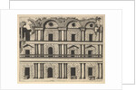 Ruin of a Palace Facade [Palatium M. Agrippa] from the series 'Ruinarum variarum fabricaru…, 1554 by Lambert Suavius