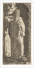 St. Paul standing under an overgrown arch, his left foot poised upon a rock, his right han…, 1545 by Lambert Suavius