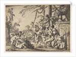 The Virgin and Christ Child Served by Angels, 1640 by Laurent de la Hyre