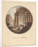 Ruins of Athens with a vaulted portico, ca. 1770-1808 by Laurent Guyot