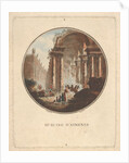 Ruins of Athens with a vaulted portico, ca. 1770-1808 by Laurent Guyot